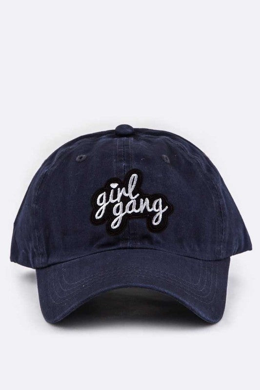 Girl Gang Embroidery Cotton Cap