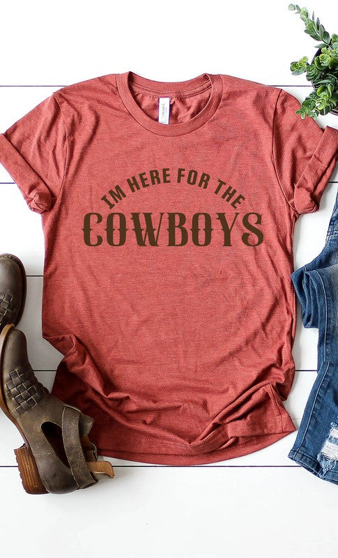 Here For The Cowboys Graphic Tee