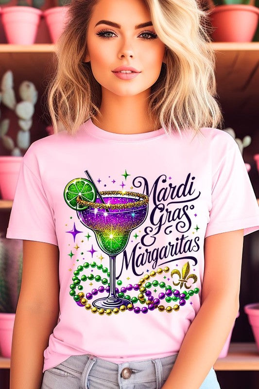 Mardi Gras & Margaritas Graphic Plus Tee