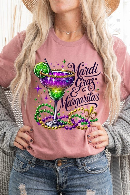 Mardi Gras & Margaritas Graphic Plus Tee