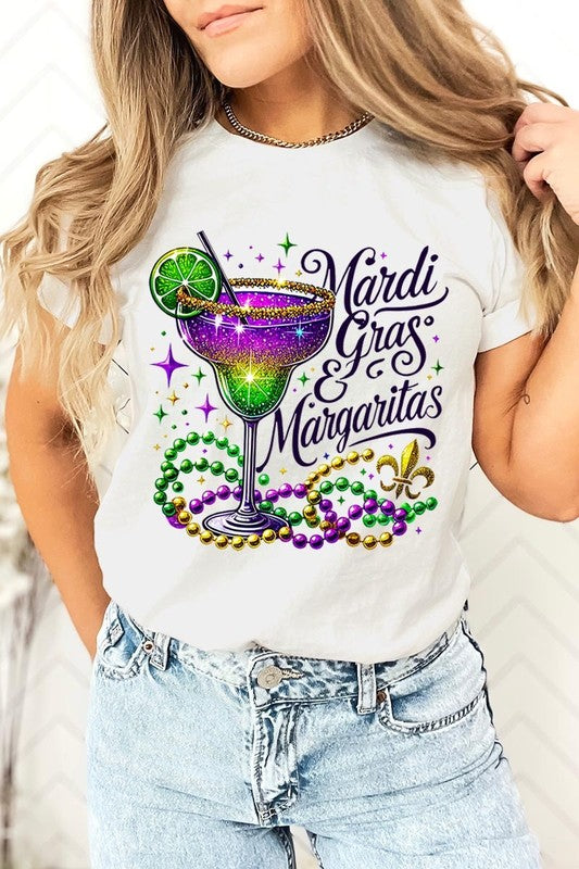 Mardi Gras & Margaritas Graphic Plus Tee