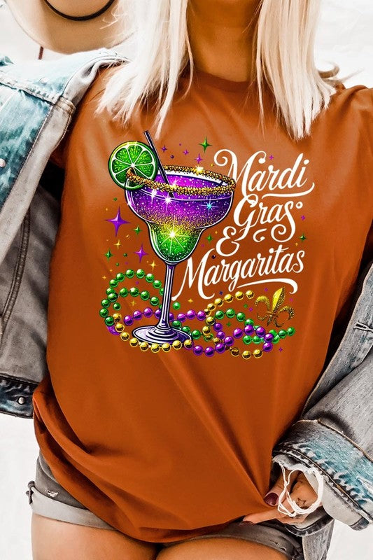 Mardi Gras & Margaritas Graphic Plus Tee