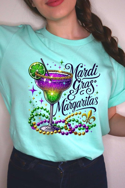 Mardi Gras & Margaritas Graphic Plus Tee