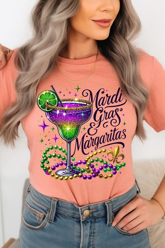 Mardi Gras & Margaritas Graphic Plus Tee