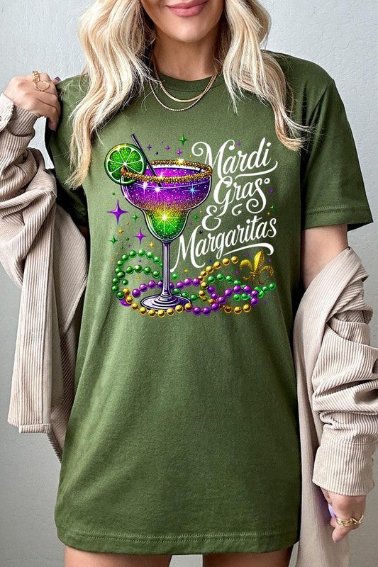 Mardi Gras & Margaritas Graphic Plus Tee