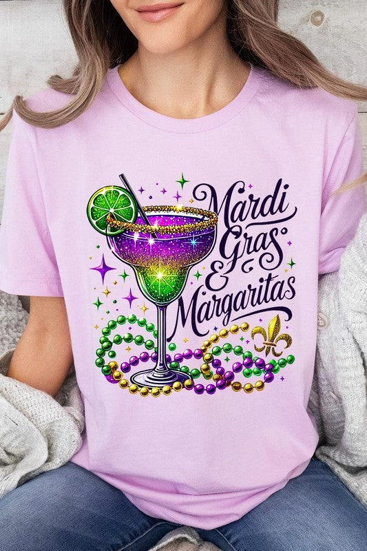 Mardi Gras & Margaritas Graphic Plus Tee