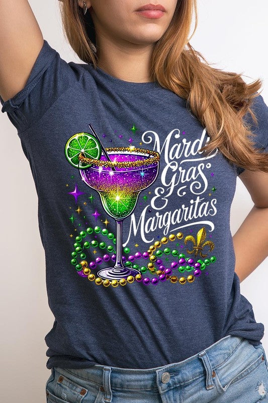 Mardi Gras & Margaritas Graphic Plus Tee