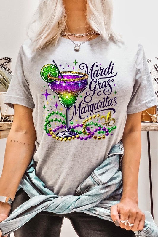 Mardi Gras & Margaritas Graphic Plus Tee