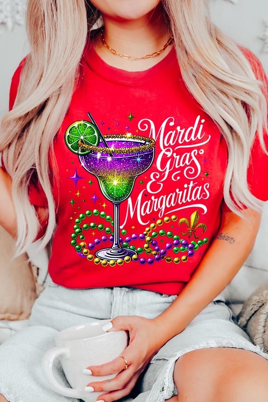 Mardi Gras & Margaritas Graphic Plus Tee