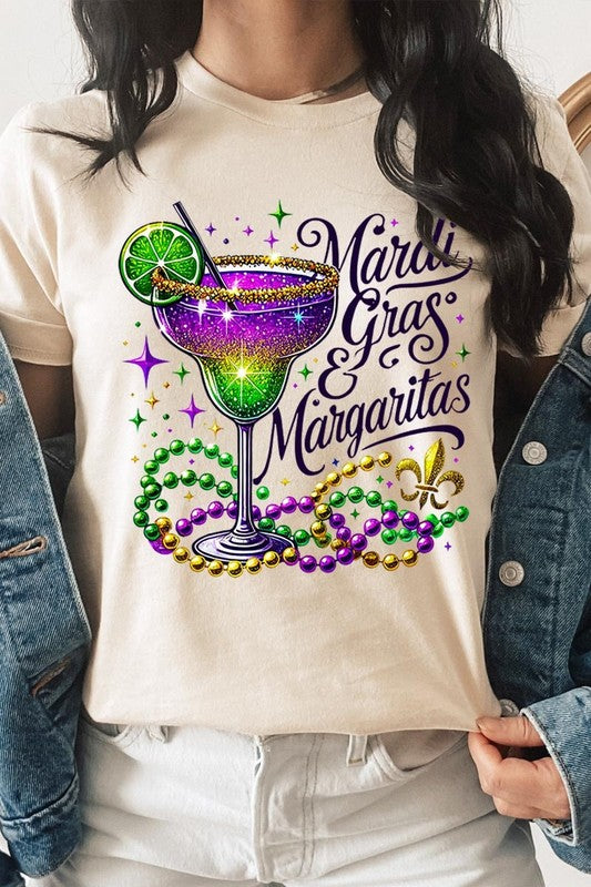 Mardi Gras & Margaritas Graphic Plus Tee