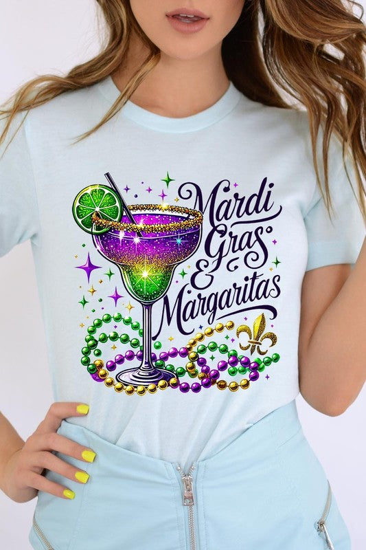 Mardi Gras & Margaritas Graphic Plus Tee