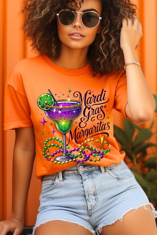 Mardi Gras & Margaritas Graphic Plus Tee