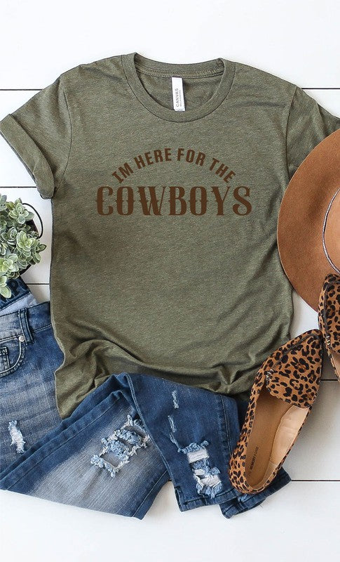 Here For The Cowboys Graphic Tee