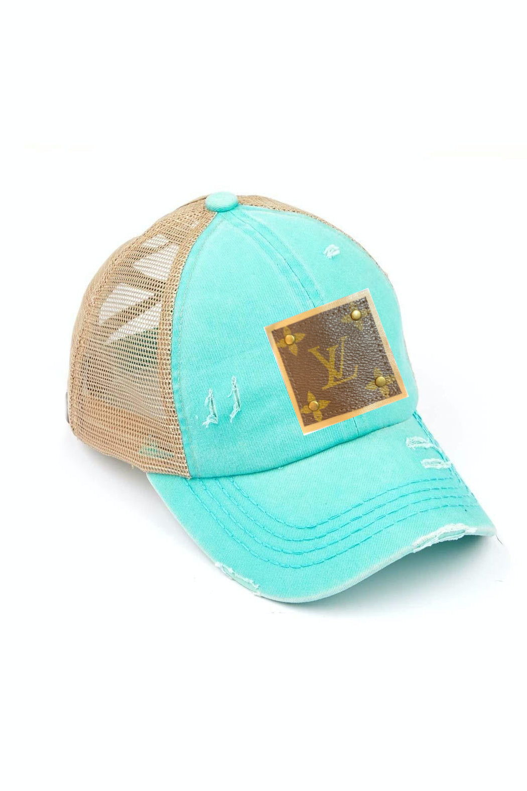 Upcycled Distressed Trucker Cap -  available in 15 colors