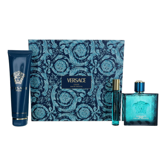 Eros by Versace 3 Piece Gift Set for Men Versace