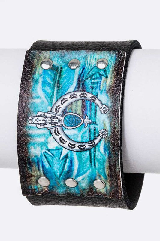 Squash Blossom Printed Cuff