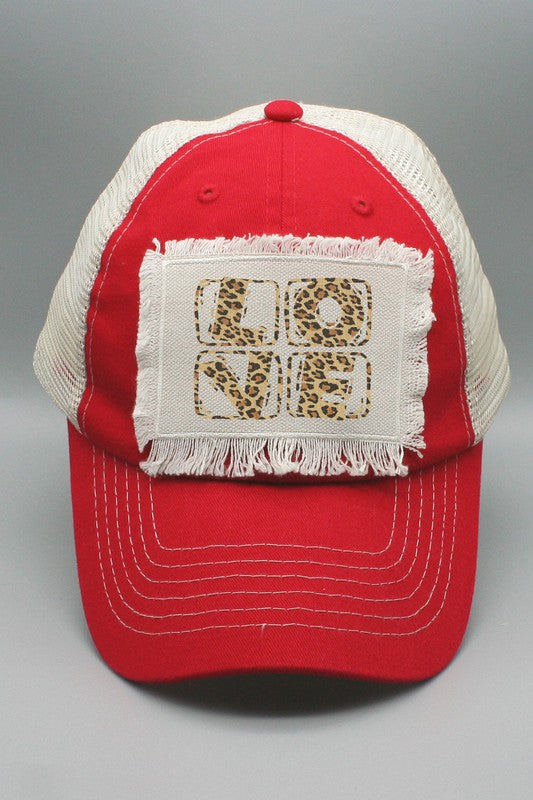 Leopard Love Stack Patch Trucker Hat