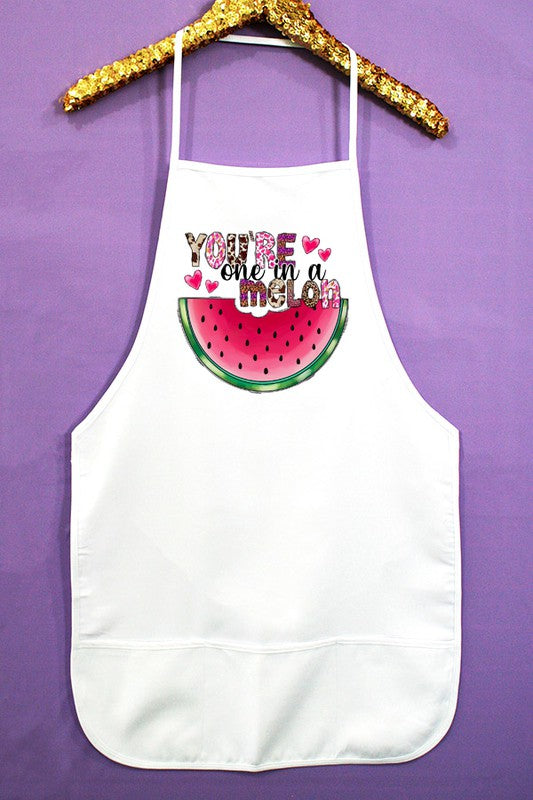 Valentines Day Apron You're One in a Melon