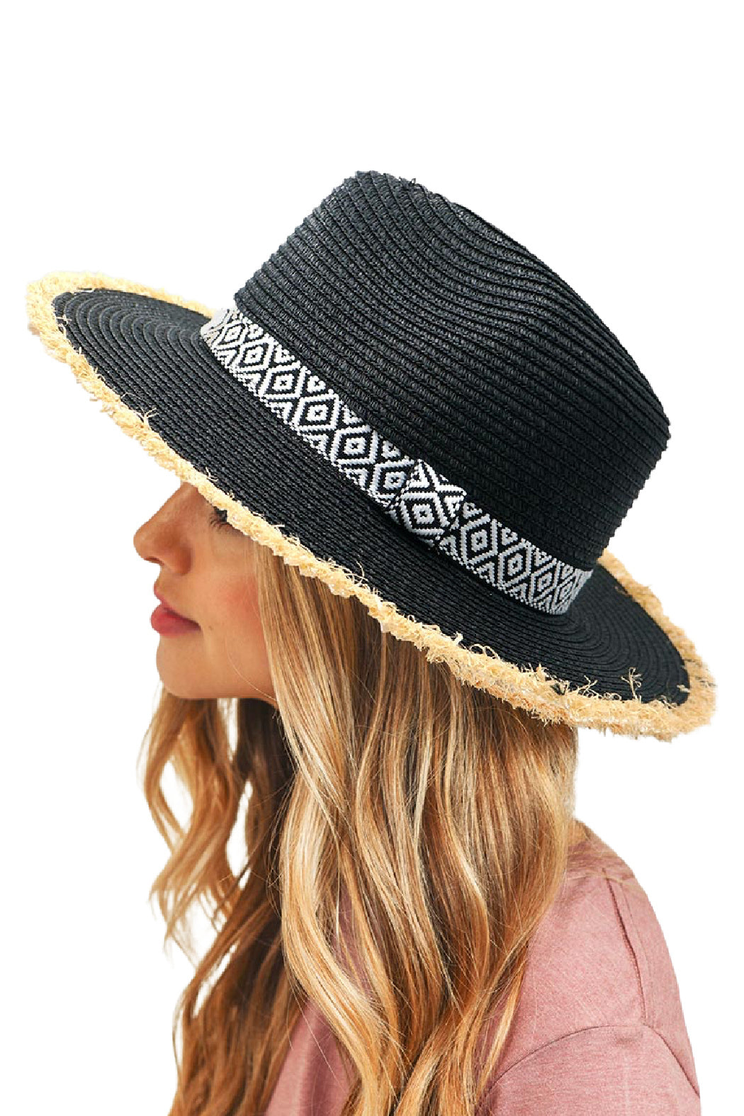 Aztec Band Straw Hat