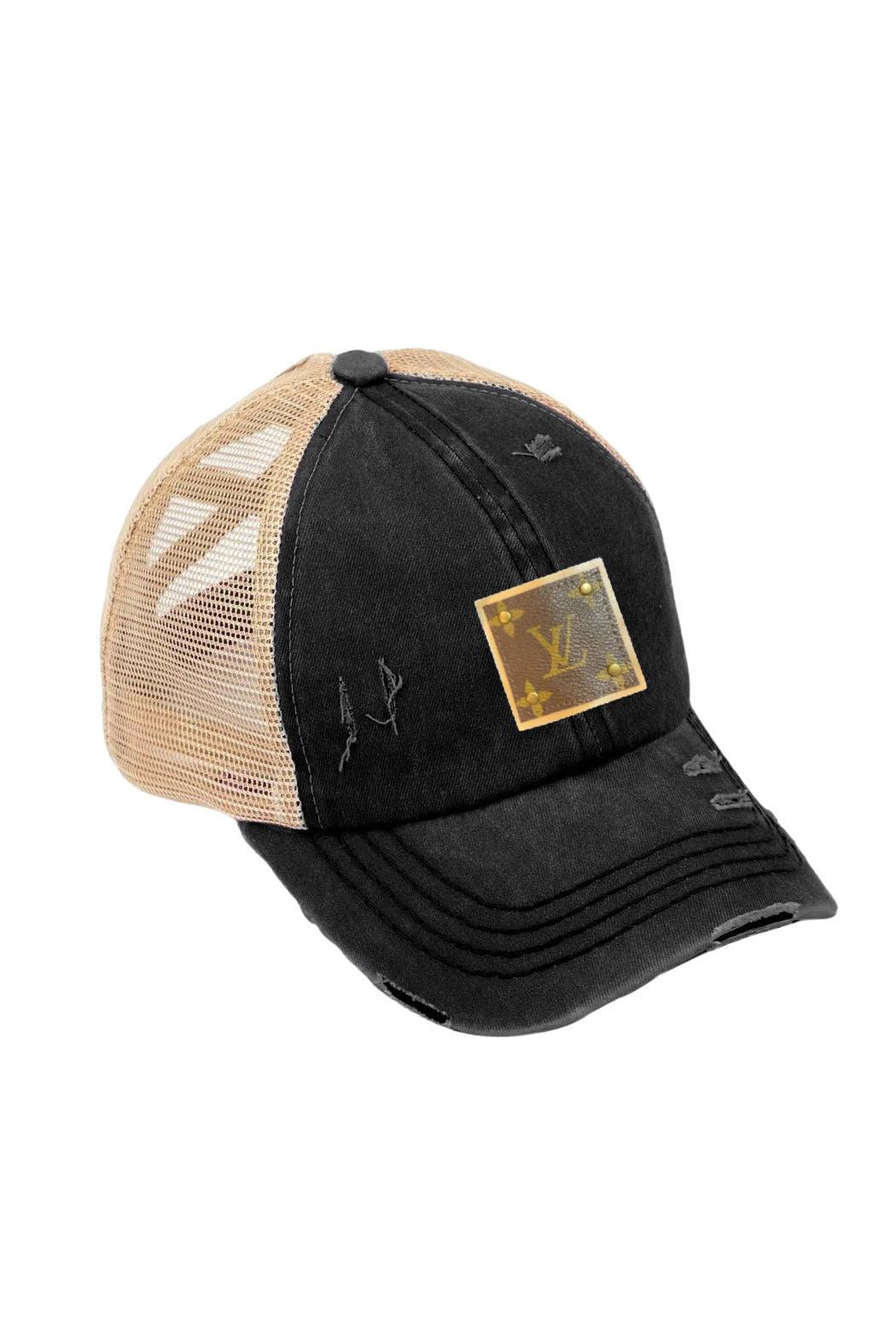 Upcycled Distressed Trucker Cap -  available in 15 colors