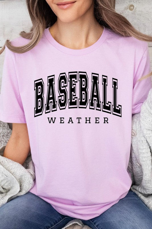 Baseball Weather Graphic T Shirts