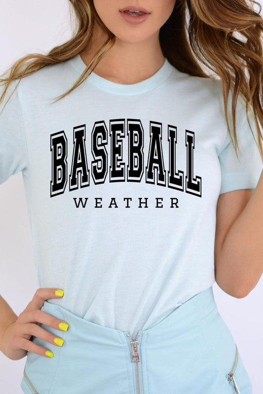 Baseball Weather Graphic T Shirts