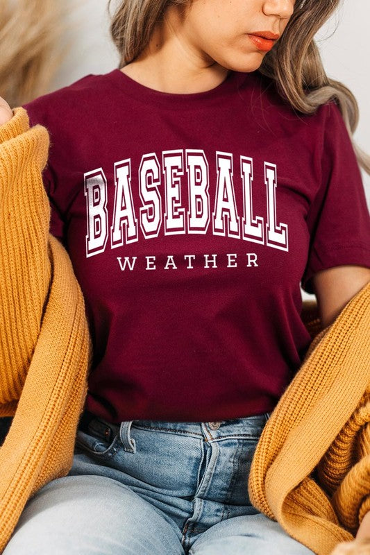 Baseball Weather Graphic T Shirts