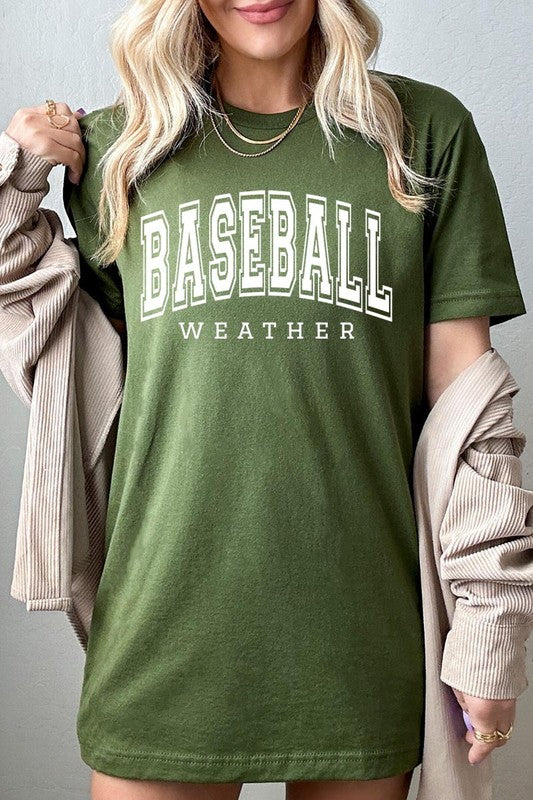 Baseball Weather Graphic T Shirts