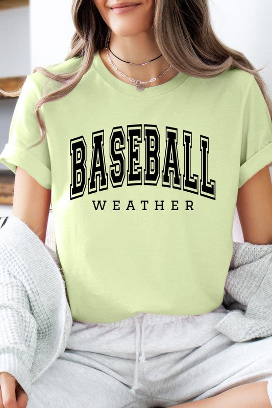 Baseball Weather Graphic T Shirts