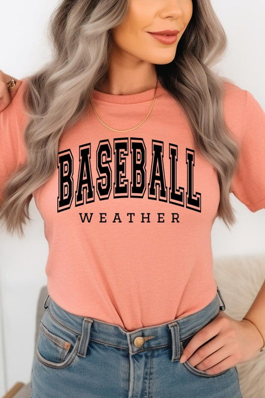 Baseball Weather Graphic T Shirts