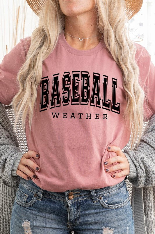 Baseball Weather Graphic T Shirts