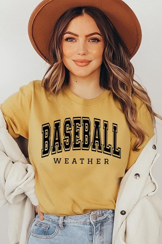 Baseball Weather Graphic T Shirts