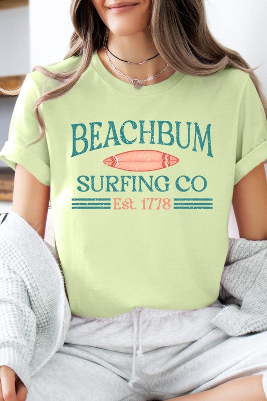 Beach Bum Surfing Co Graphic T Shirts