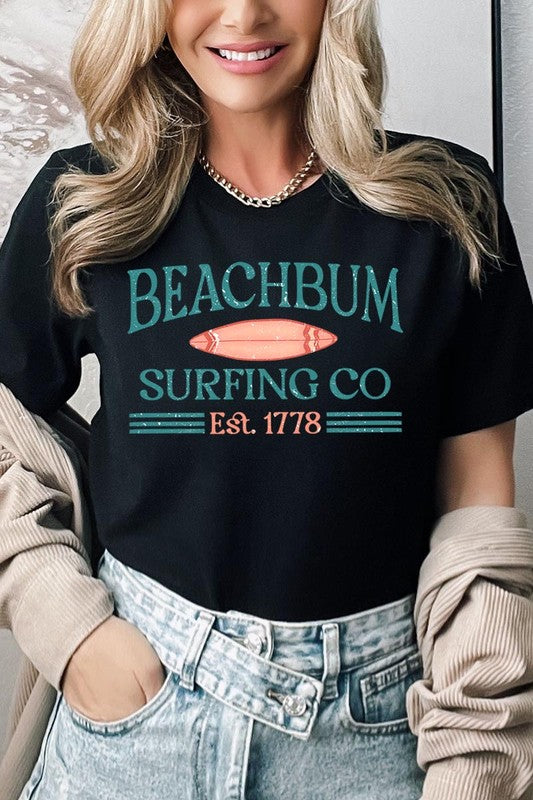 Beach Bum Surfing Co Graphic T Shirts