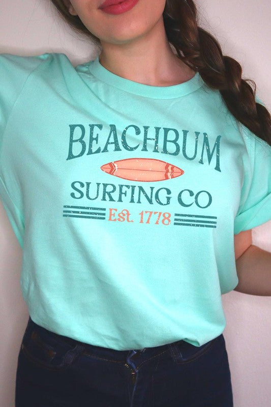 Beach Bum Surfing Co Graphic T Shirts