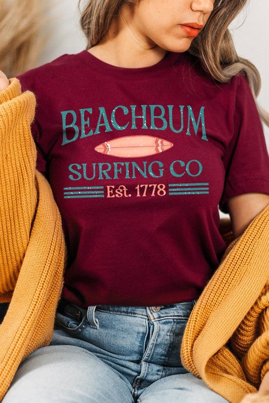 Beach Bum Surfing Co Graphic T Shirts