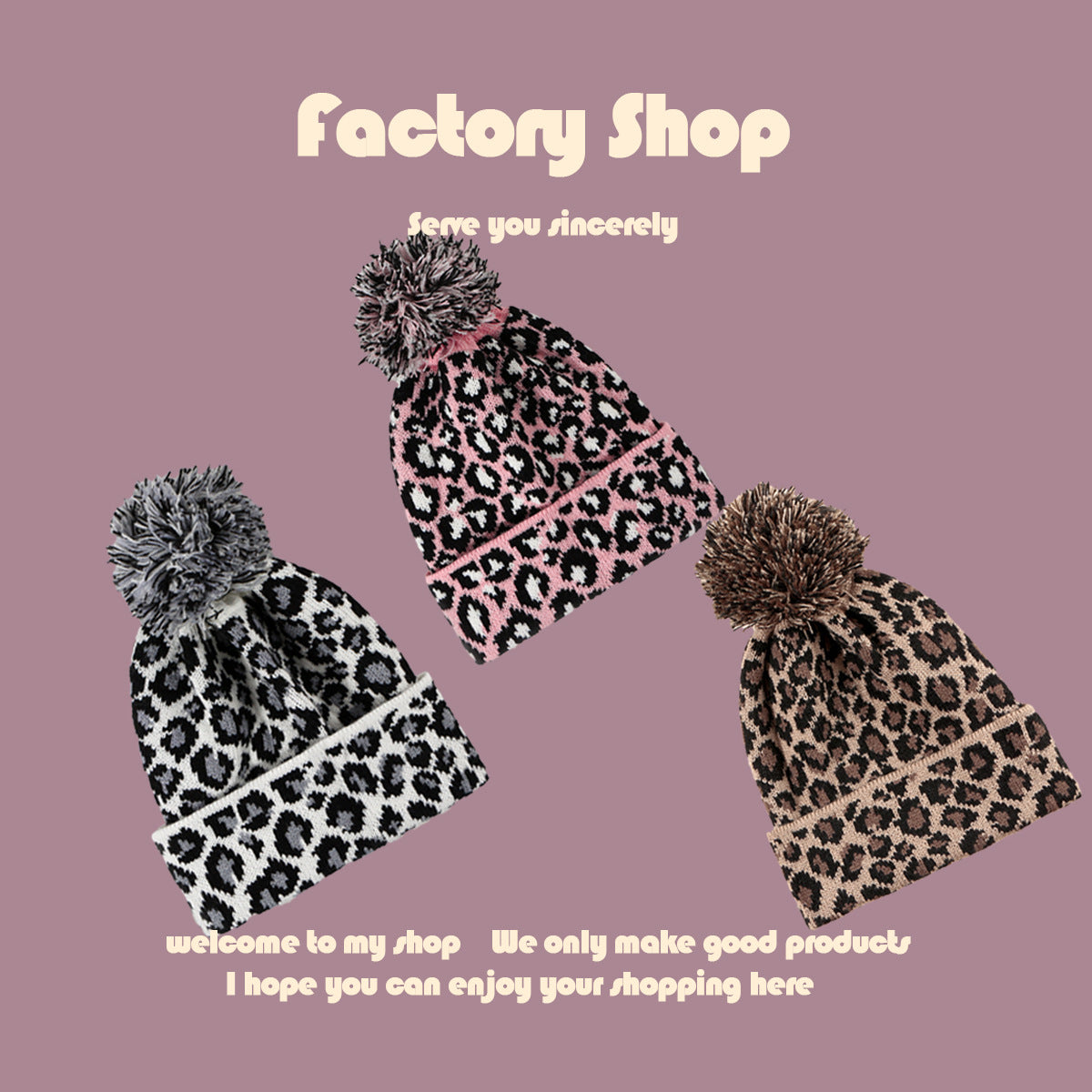 Fashion Leopard Beanie