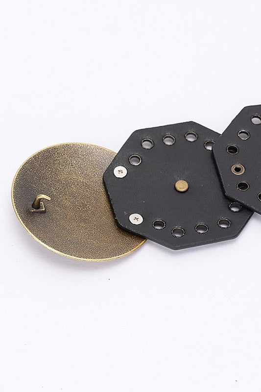 Hammered Studs Fashion Western Belt