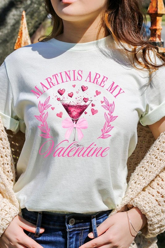 Martinis Are My Valentine Graphic Tee