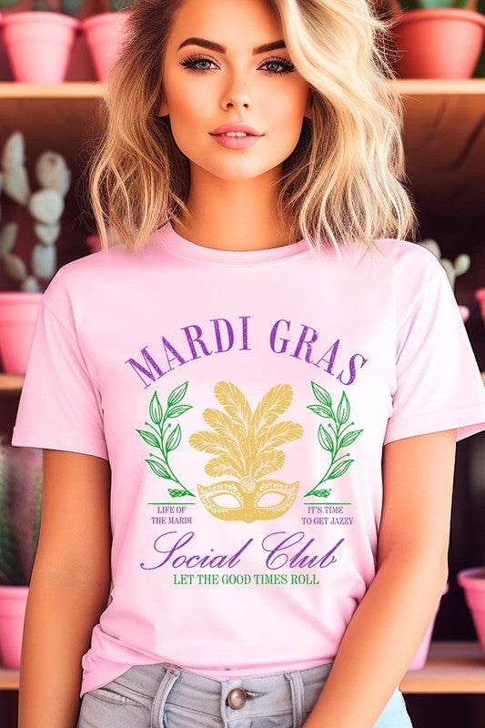 Mardi Gras Social Club Graphic Tee