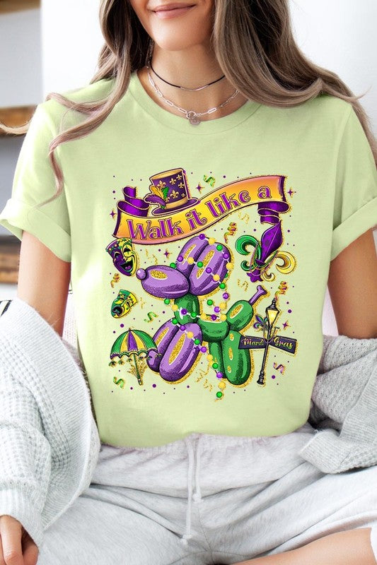 Walk It Like A Mardi Gras Graphic Tee