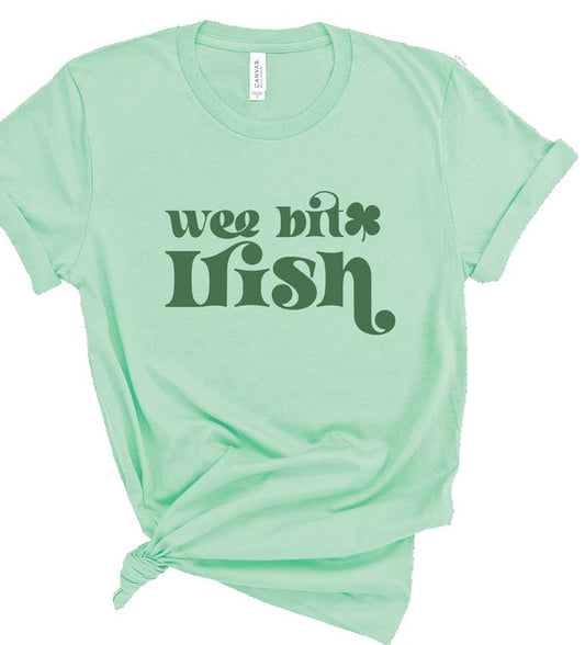 Wee Bit Irish Graphic Crew Neck Tee