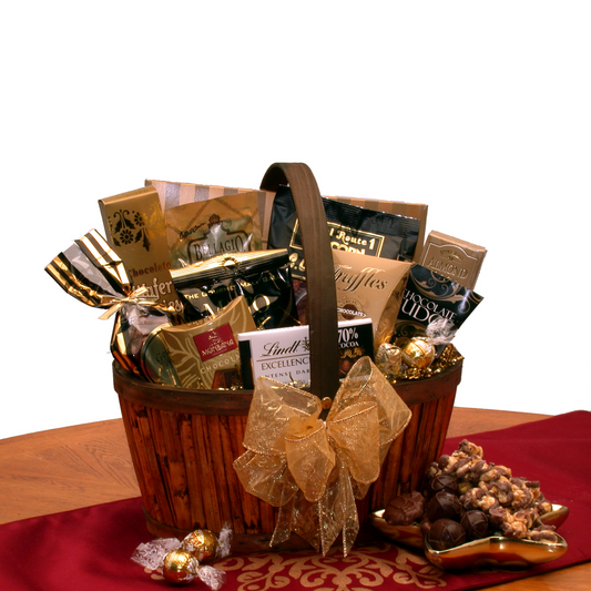 Chocolate Decadence Gift Basket - chocolate gift basket