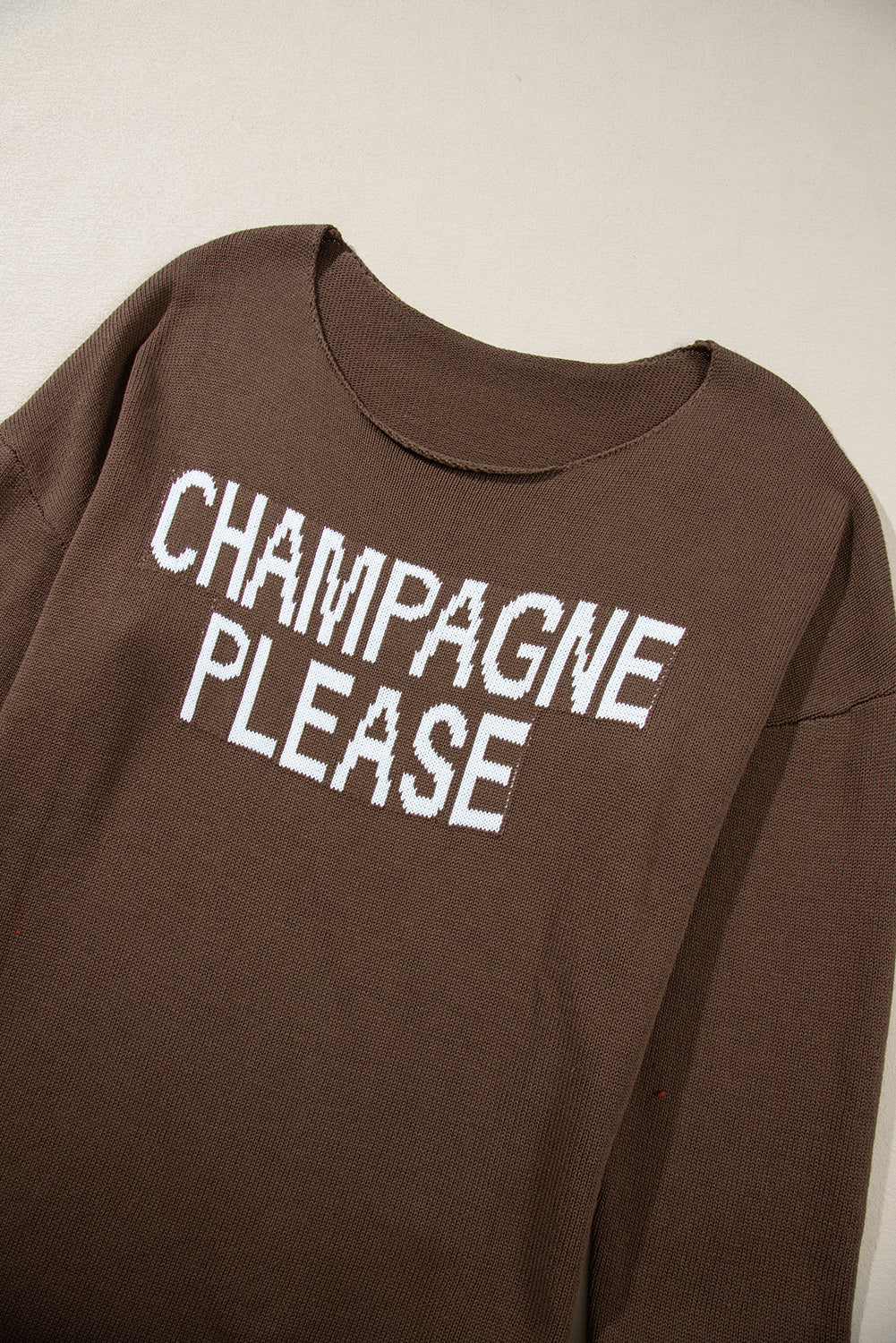 Snow White Champagne Please Graphic Sweater