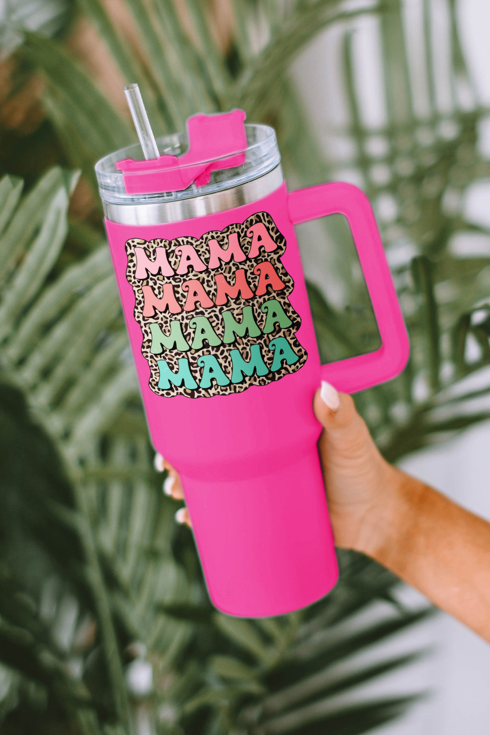 Rose MAMA Leopard 304 Stainless Steel Double Insulated Cup 40oz