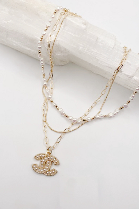 Pearl Bead Chanel Pull Necklace