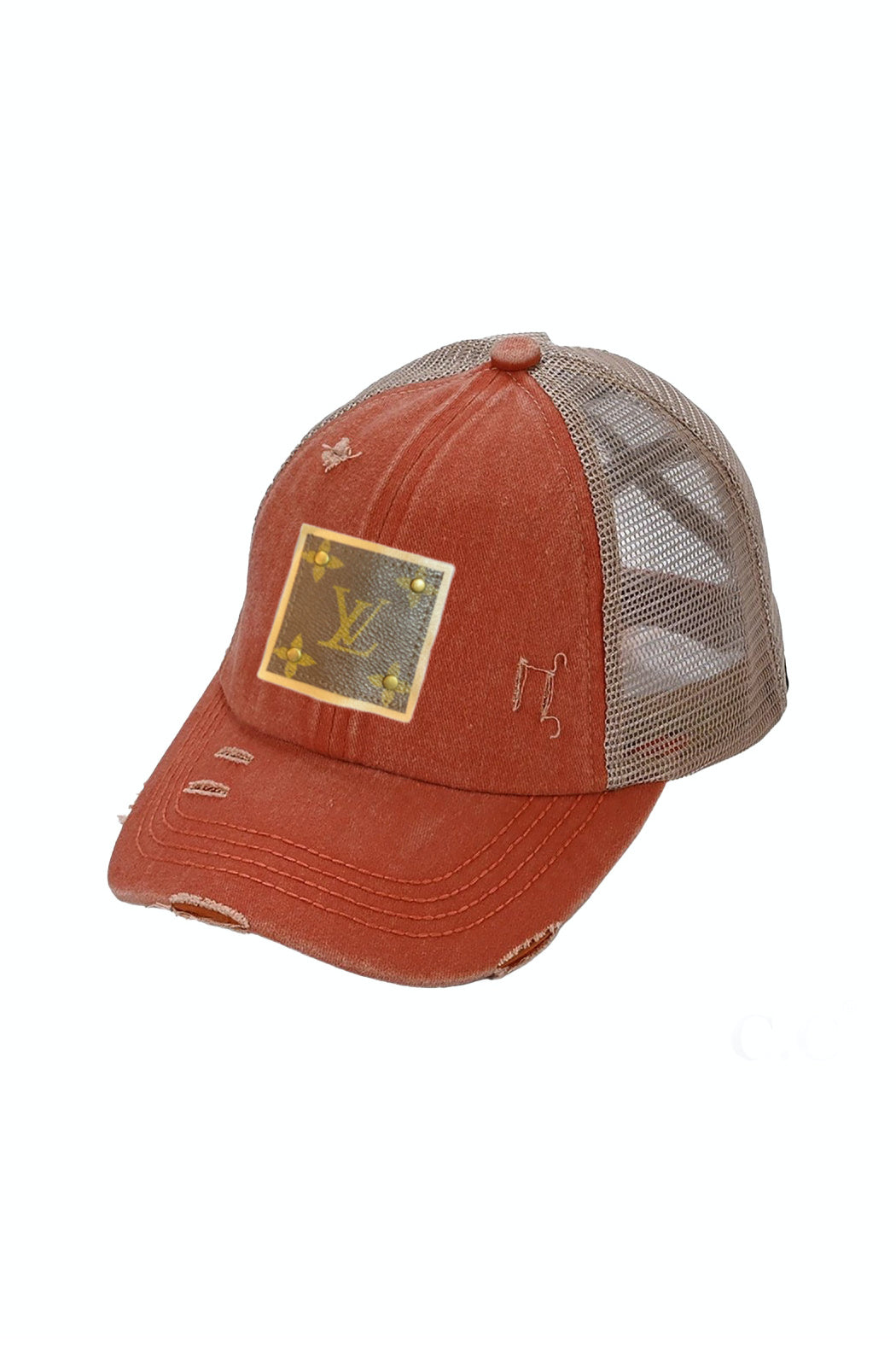 Upcycled Distressed Trucker Cap -  available in 15 colors