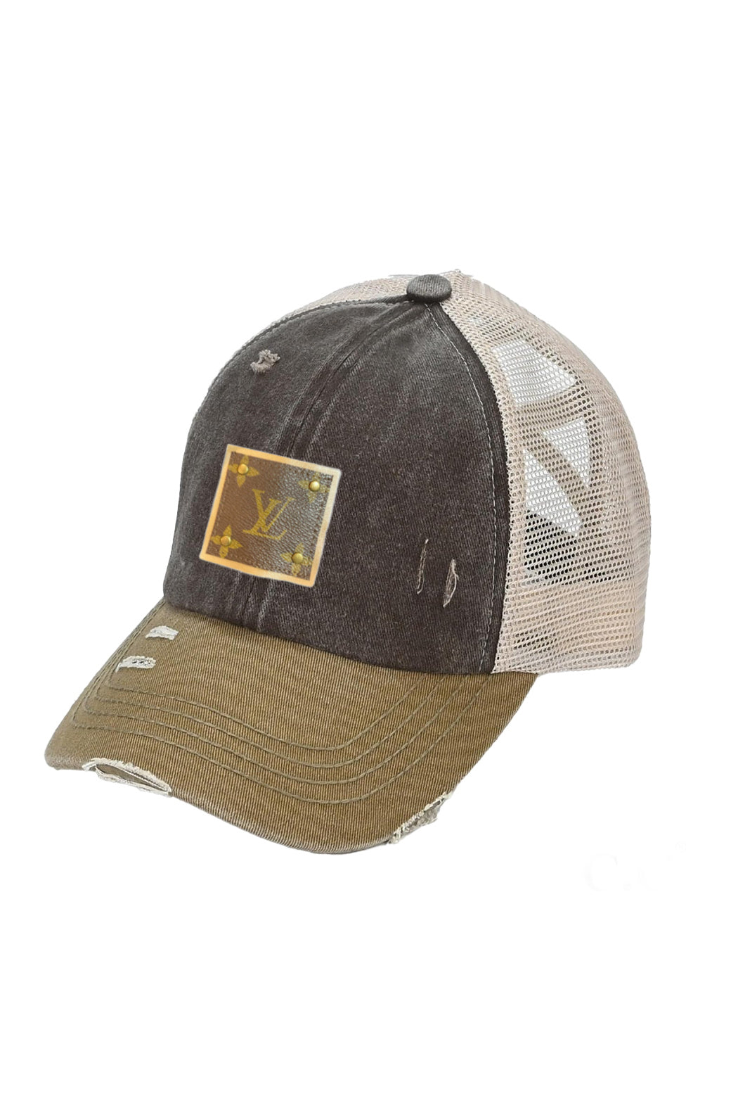 Upcycled Distressed Trucker Cap -  available in 15 colors