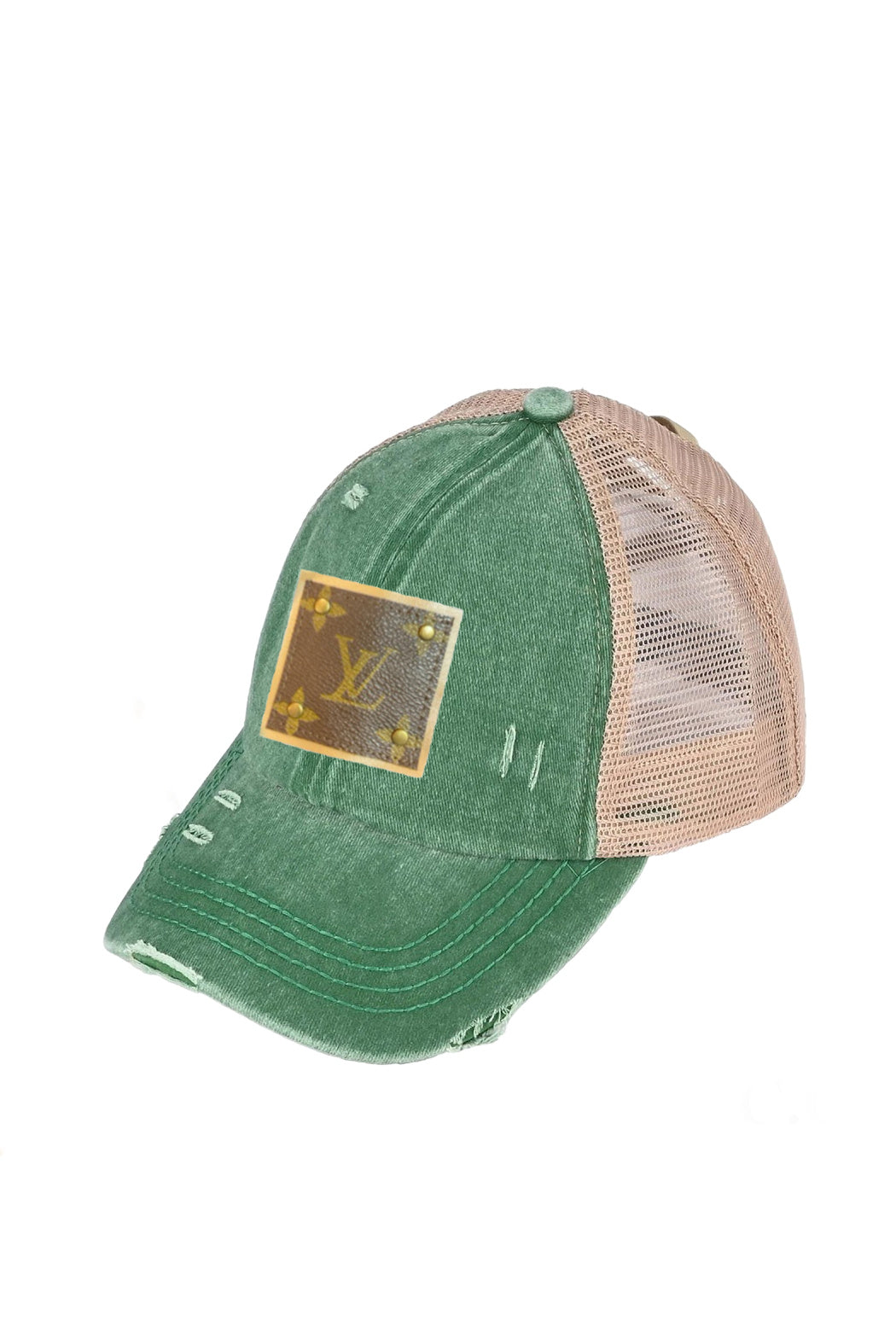 Upcycled Distressed Trucker Cap -  available in 15 colors