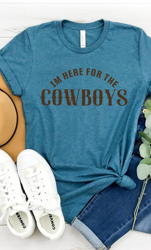 Here For The Cowboys Graphic Tee